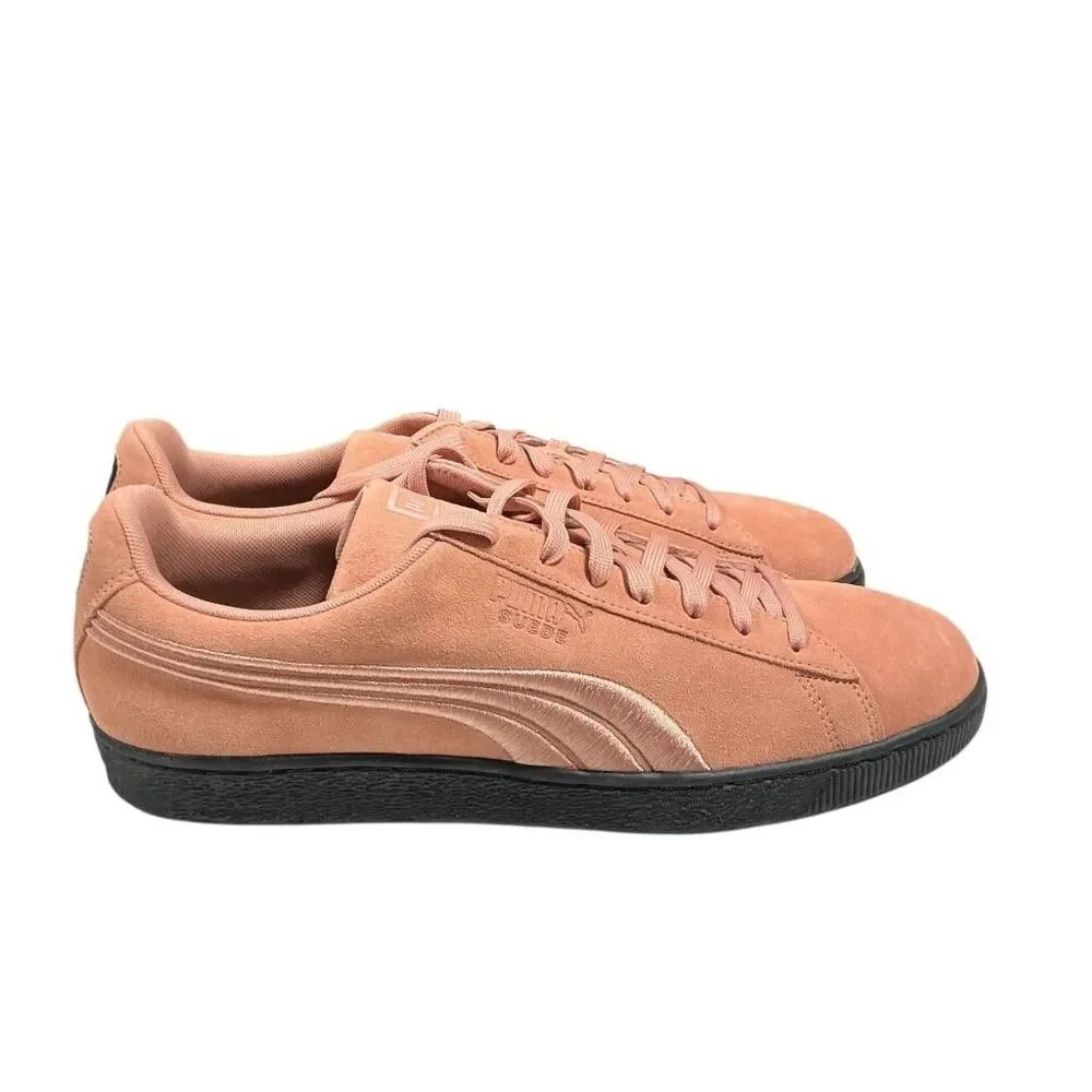 Puma Suede Classic Badge Sneakers Men 14 Muted Clay Orange Black 366491 01 NEW